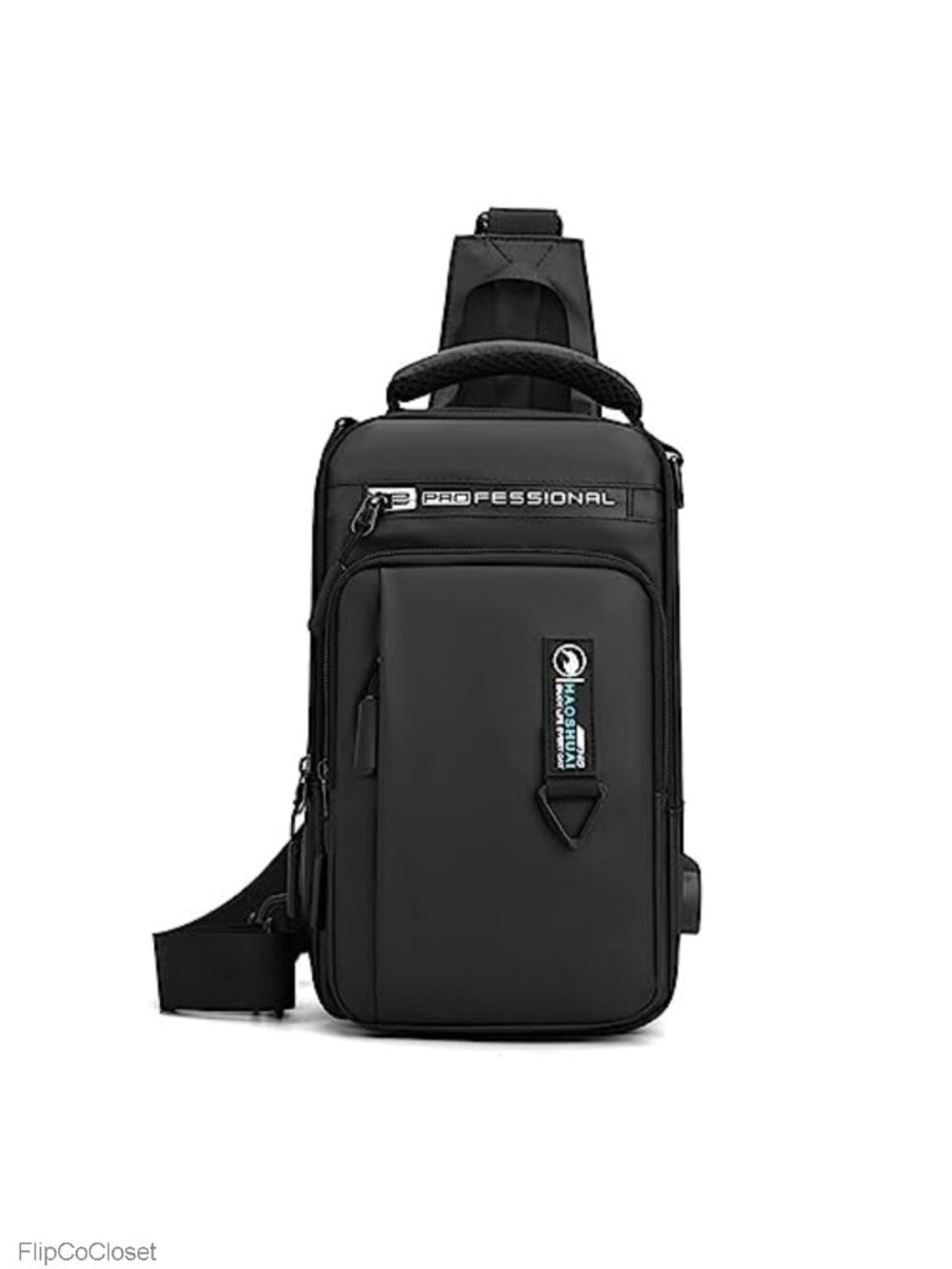 Water Resistant Nylon Sling Crossbody Bag Hiking Daypack
